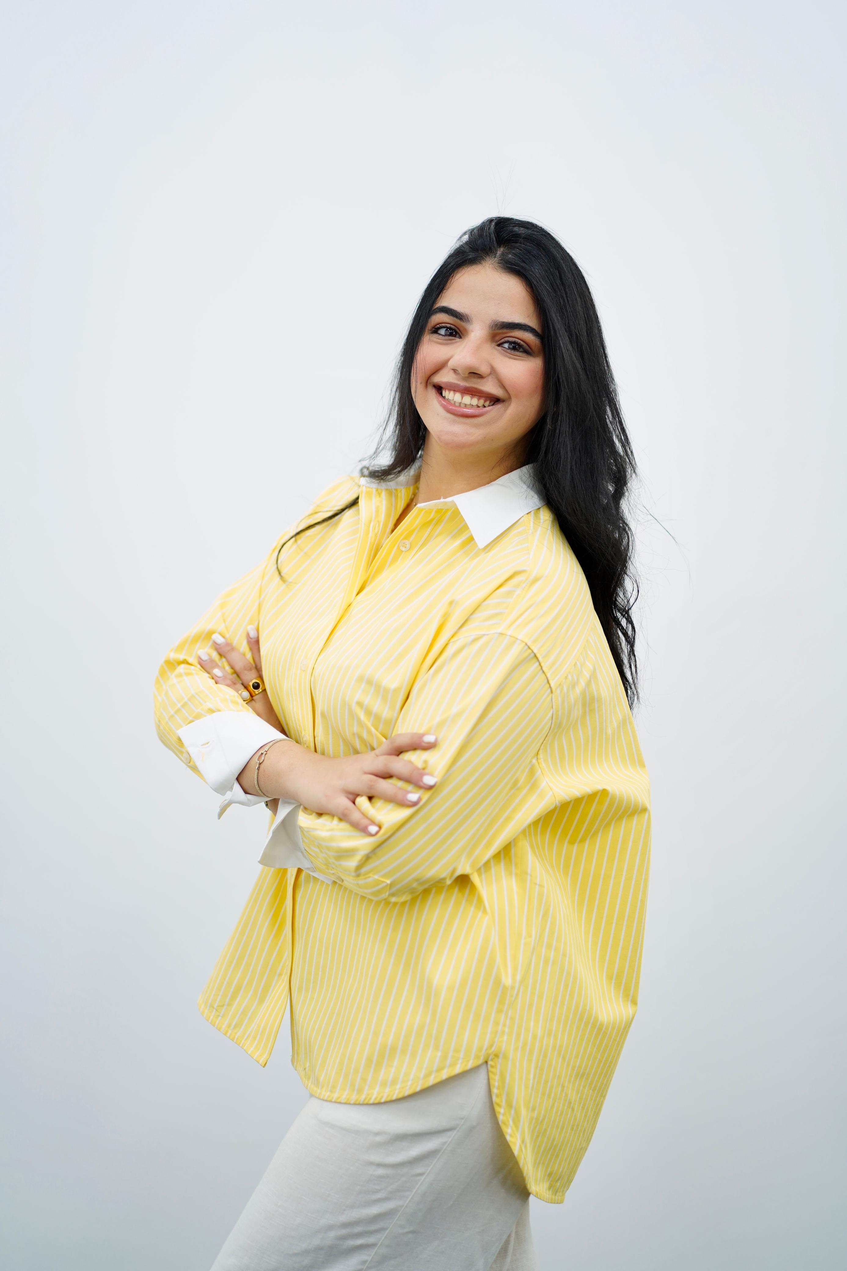 Chemise En popeline Jaune