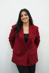 veste en bordeau