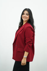 veste en bordeau