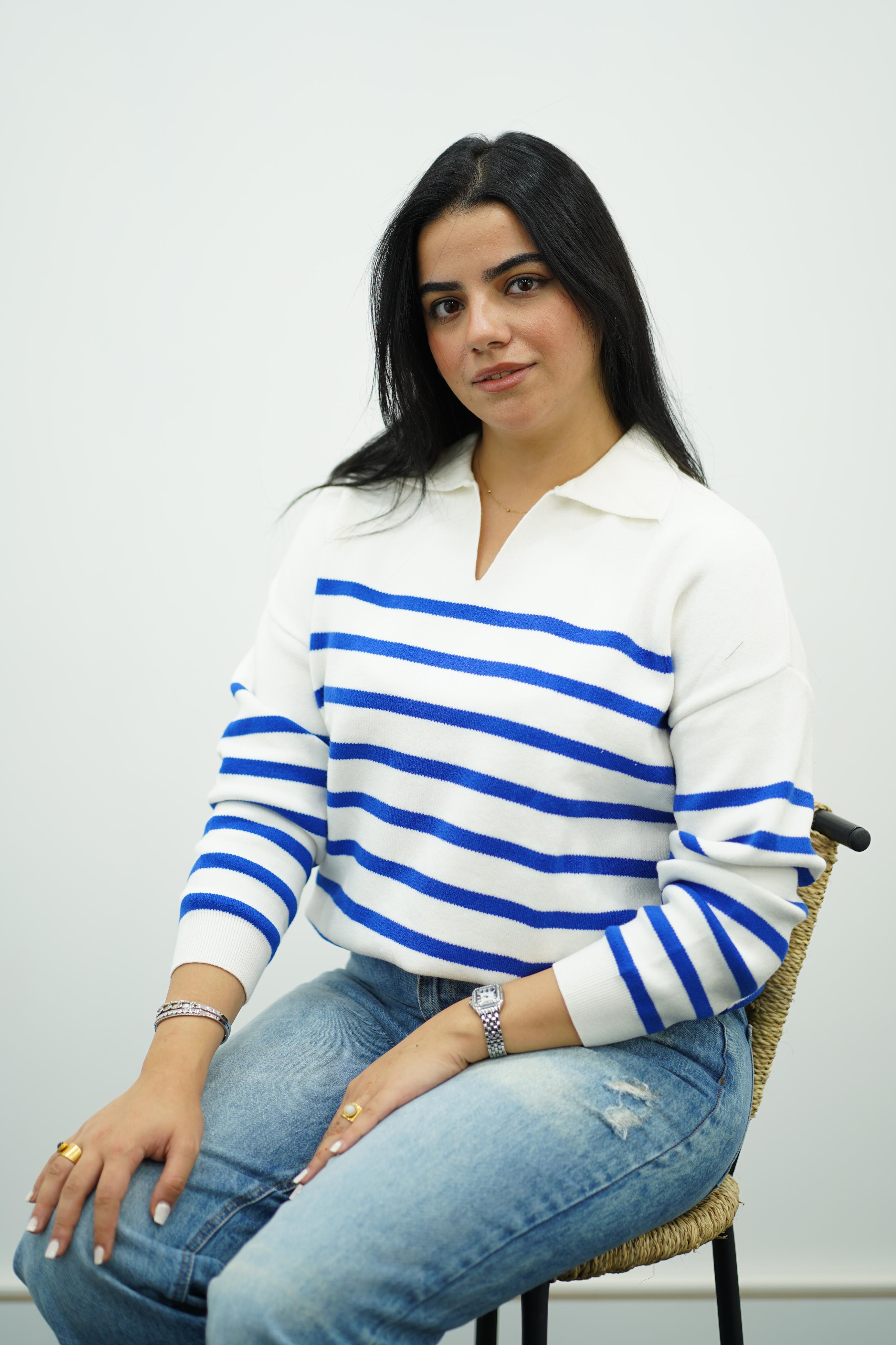 Pull Rayé Col Polo - Multi Couleurs