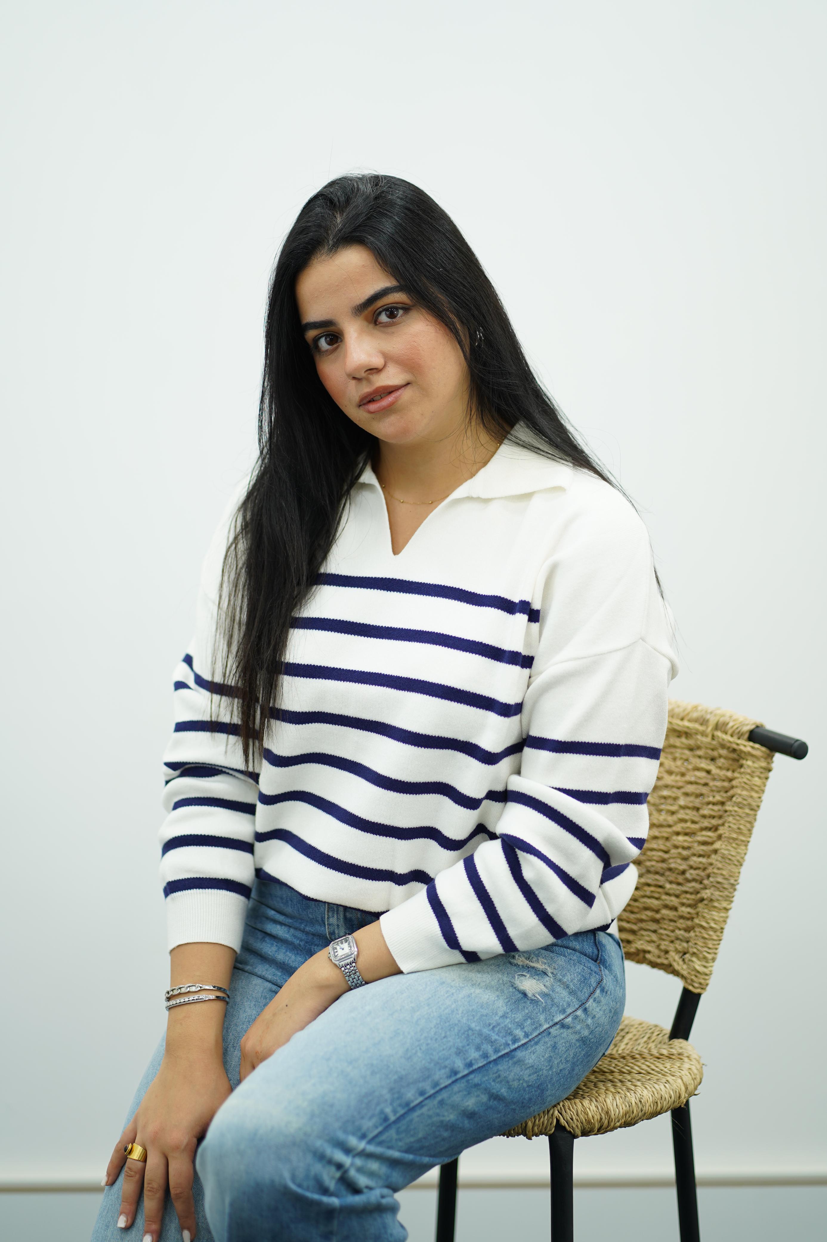 Pull Rayé Col Polo - Multi Couleurs