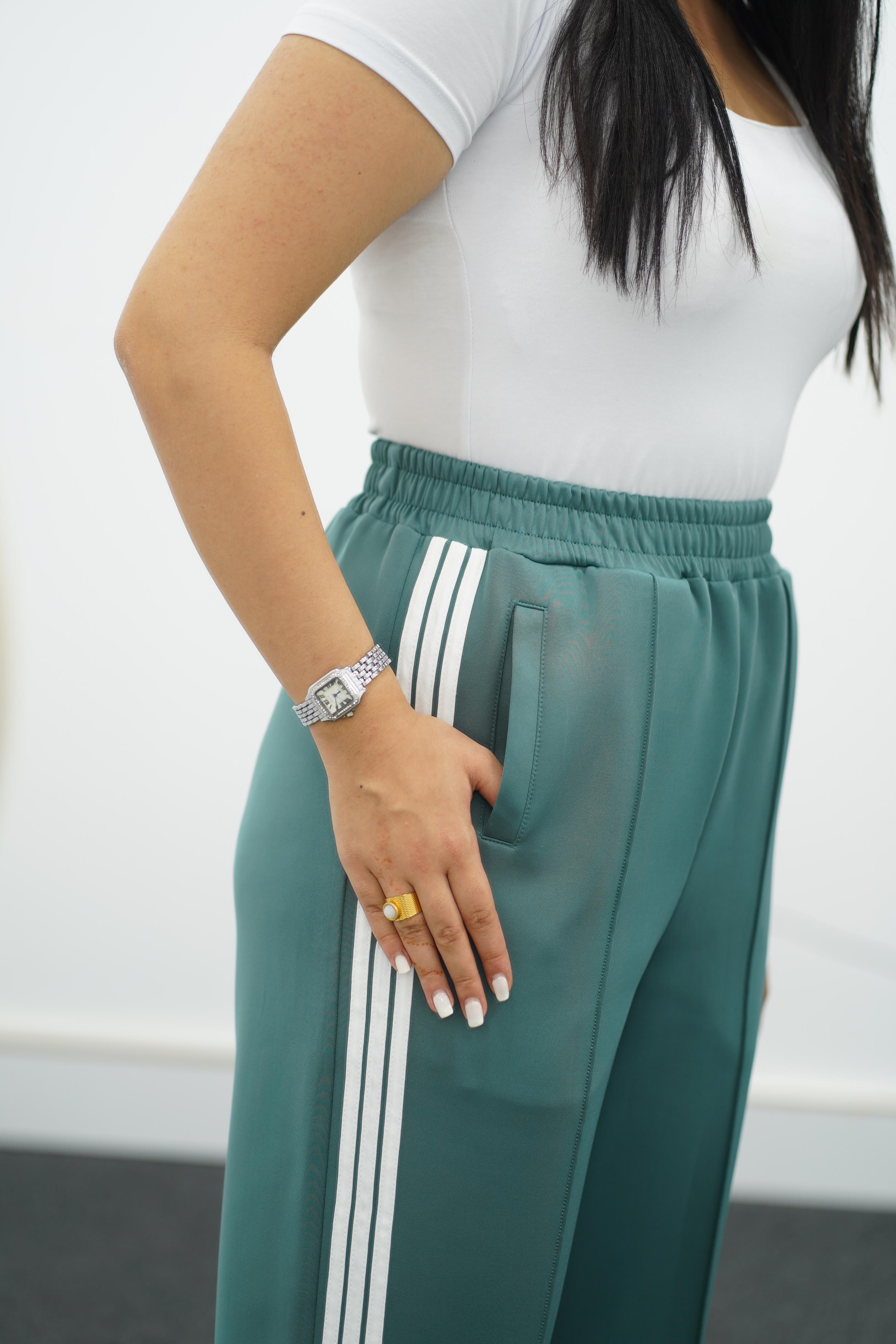 Pantalon jogging à Bandes Blanches