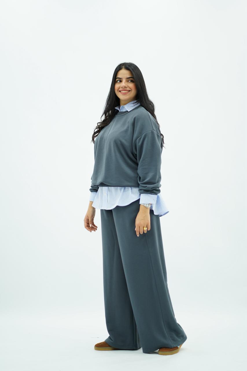Chic Décontracté : Ensemble Molleton Over size & Pantalon Large