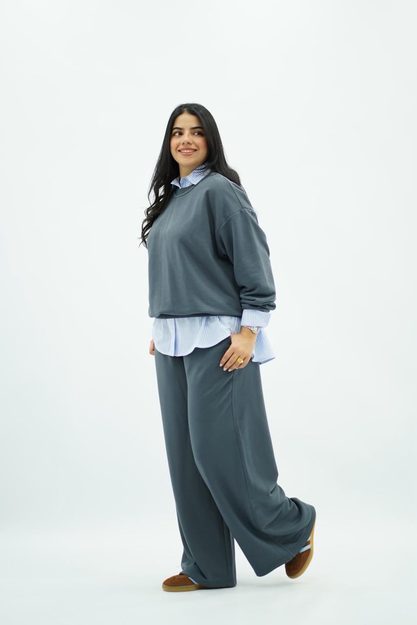 Chic Décontracté : Ensemble Molleton Over size & Pantalon Large