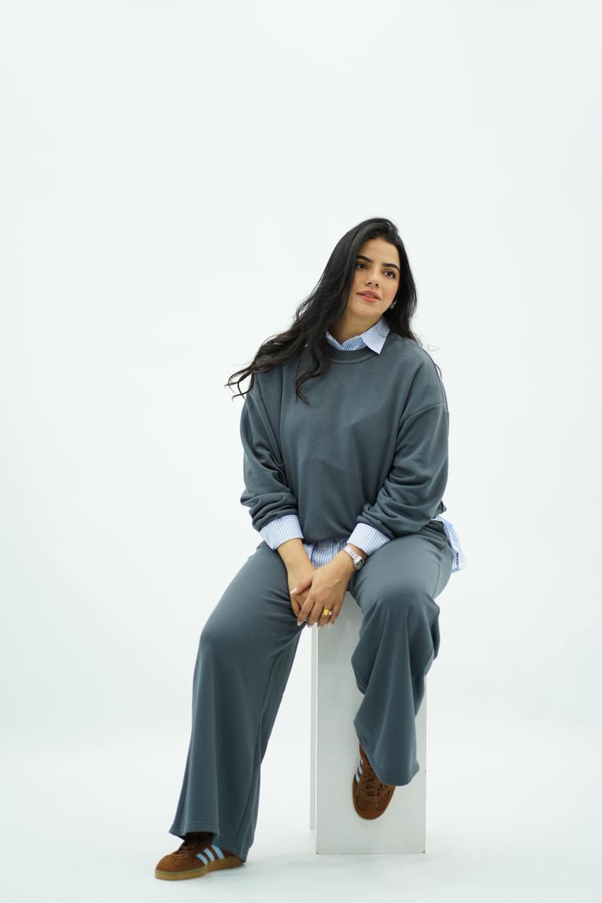 Chic Décontracté : Ensemble Molleton Over size & Pantalon Large