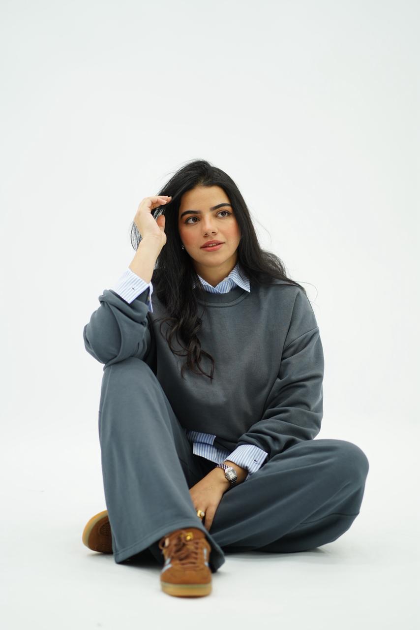 Chic Décontracté : Ensemble Molleton Over size & Pantalon Large