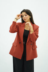 Blazer terracotta chic