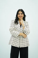 Veste à Carreaux en tweed