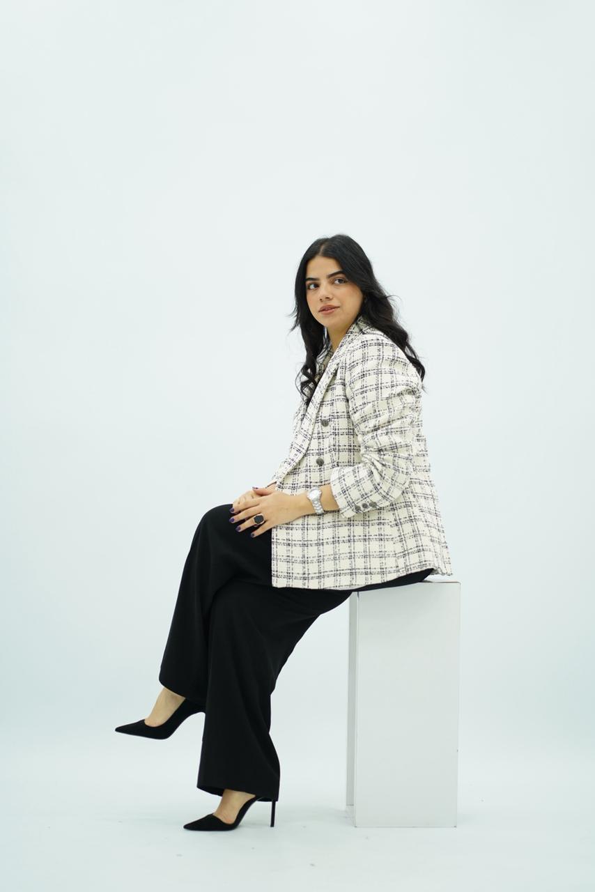 Veste à Carreaux en tweed