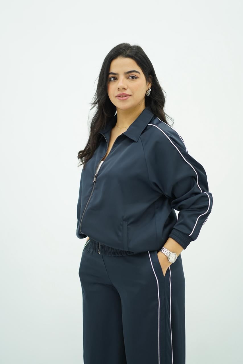 Ensemble Bleu Marine Fluide 🧿