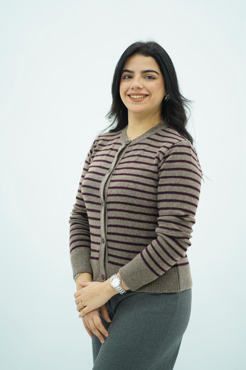 Pulls cardigans en maille rayée