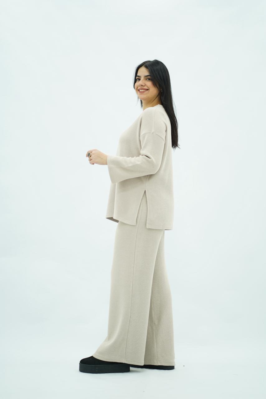 Ensemble maille douce – Blanc casse
