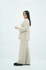 Ensemble maille douce – Blanc casse