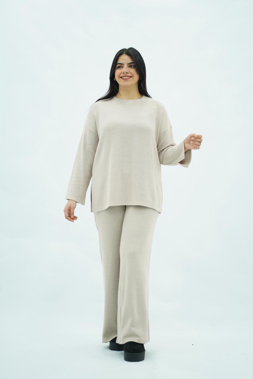 Ensemble maille douce – Blanc casse