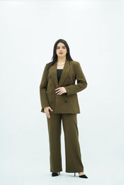 Tailleur Vert Kaki - Botonné