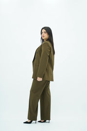 Tailleur Vert Kaki - Botonné