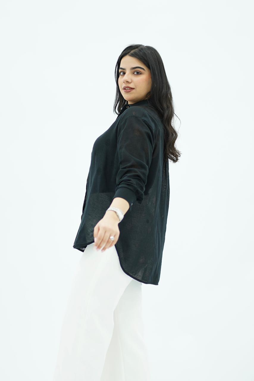 Chemise en Lin - Noire