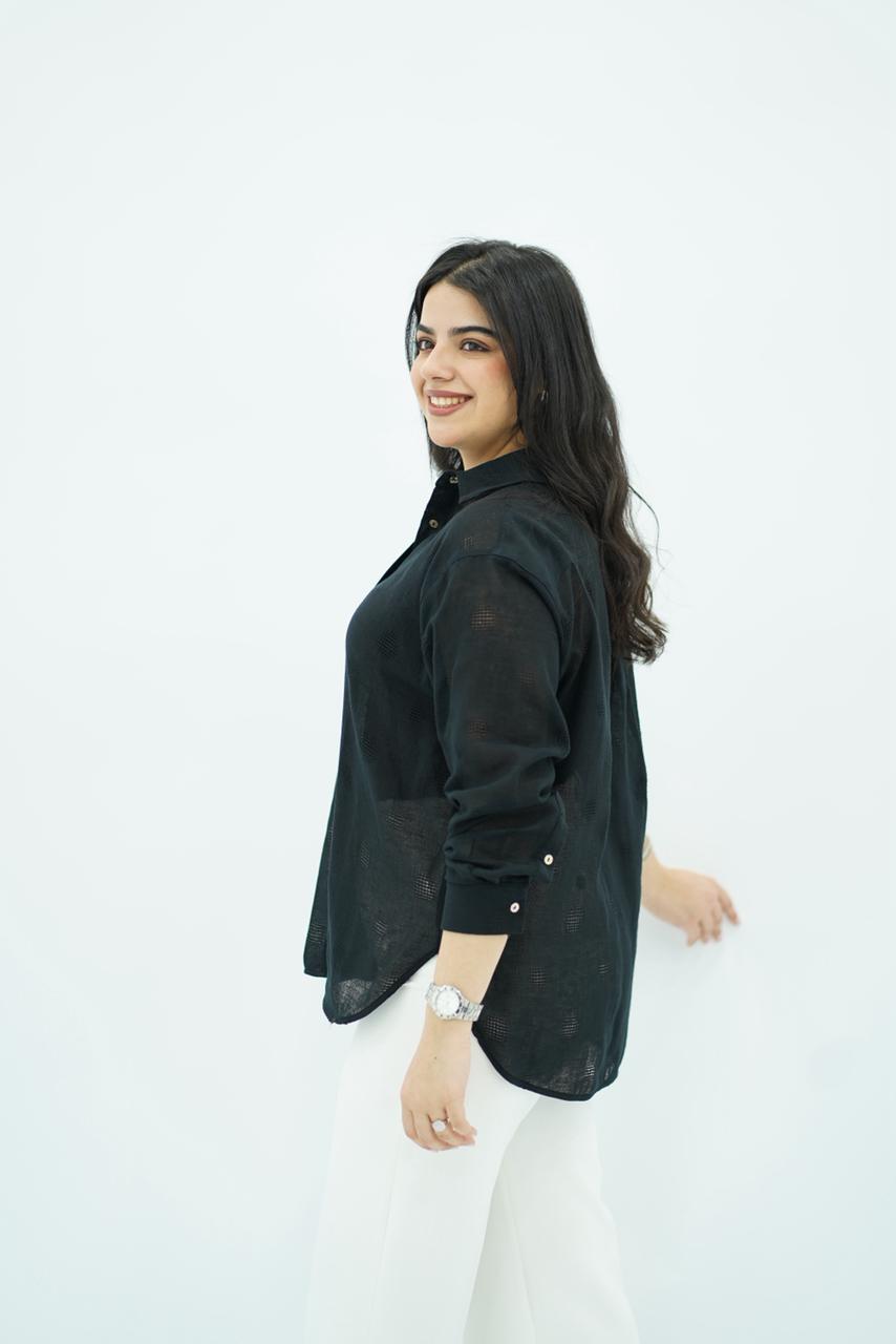 Chemise en Lin - Noire