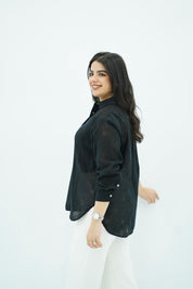 Chemise en Lin - Noire