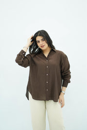 Chemise Fluide – Marron Chocolat