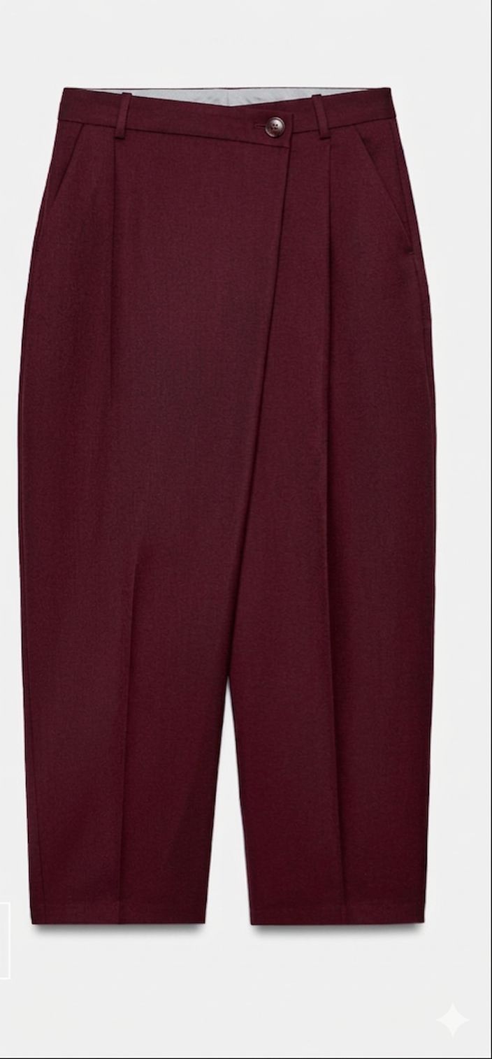 Pantalon Tailleur Croisé