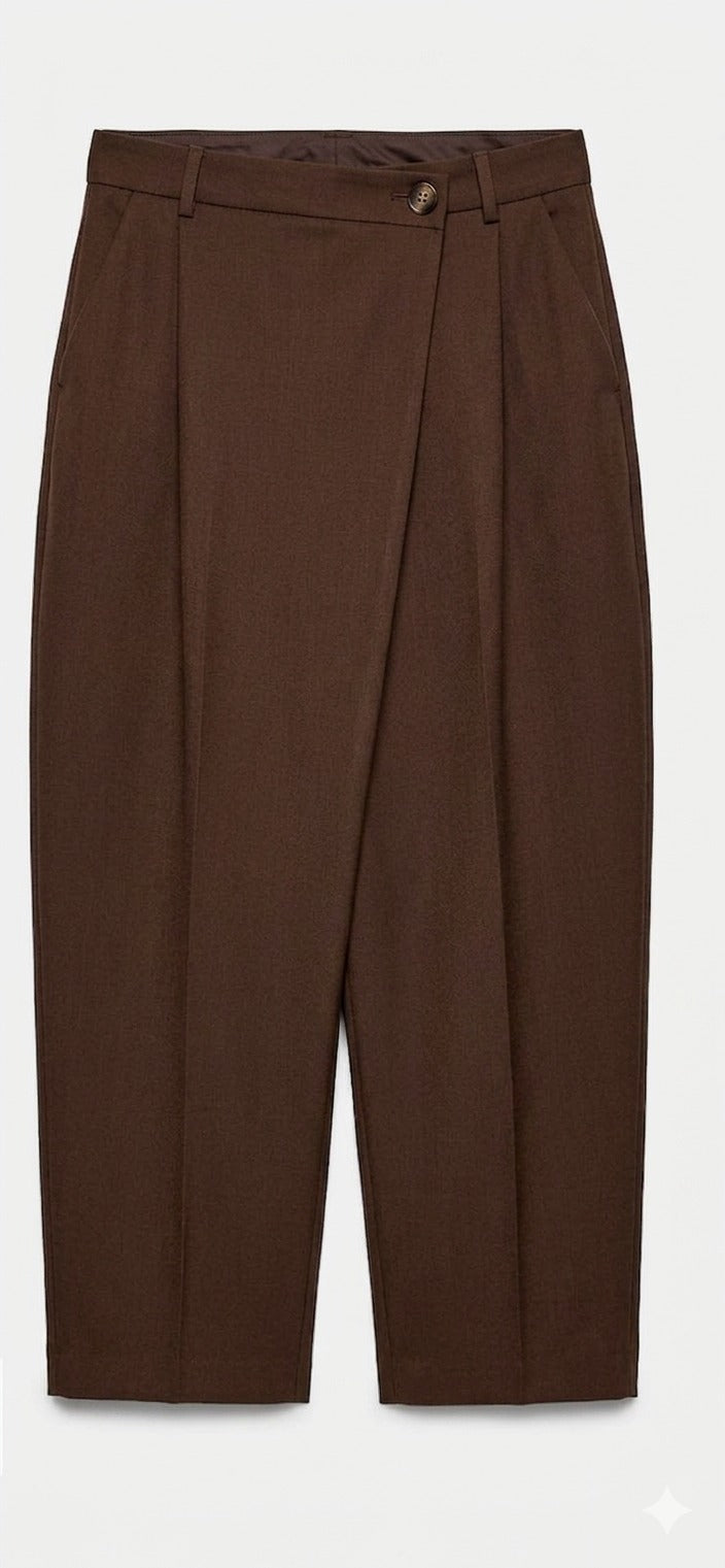 Pantalon Tailleur Croisé