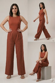 Pantalons en Lin Fluide