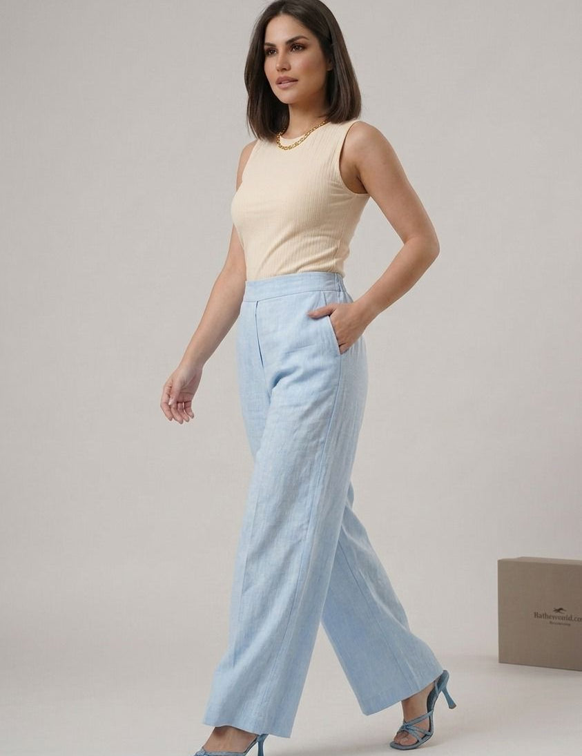 Pantalons en Lin Fluide
