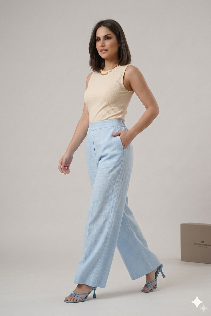 Pantalons en Lin Fluide