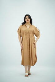 Robe Gandoura Fluide - Terracotta