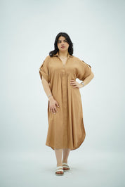 Robe Gandoura Fluide - Terracotta