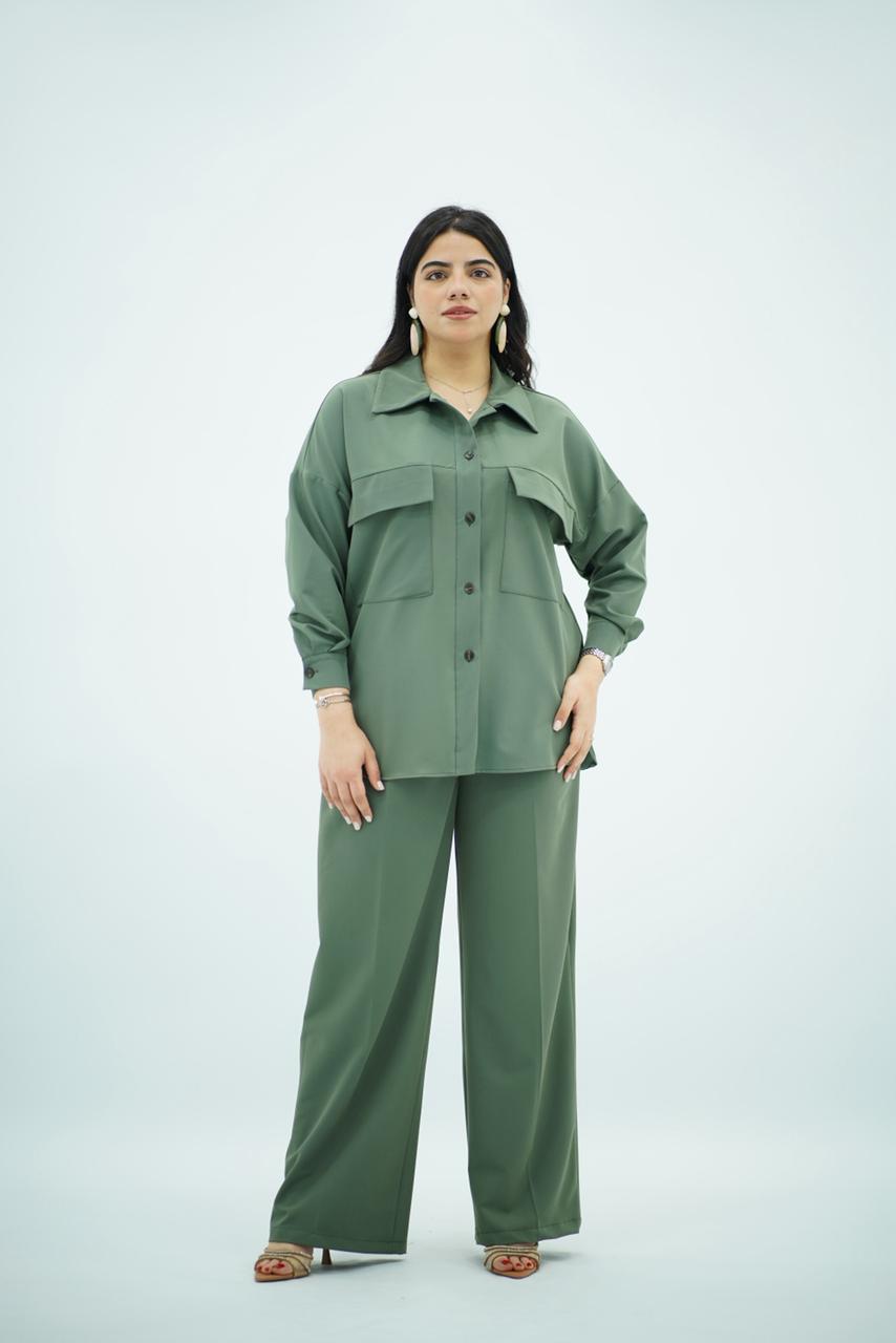 Ensemble Fluide - Vert Militaire