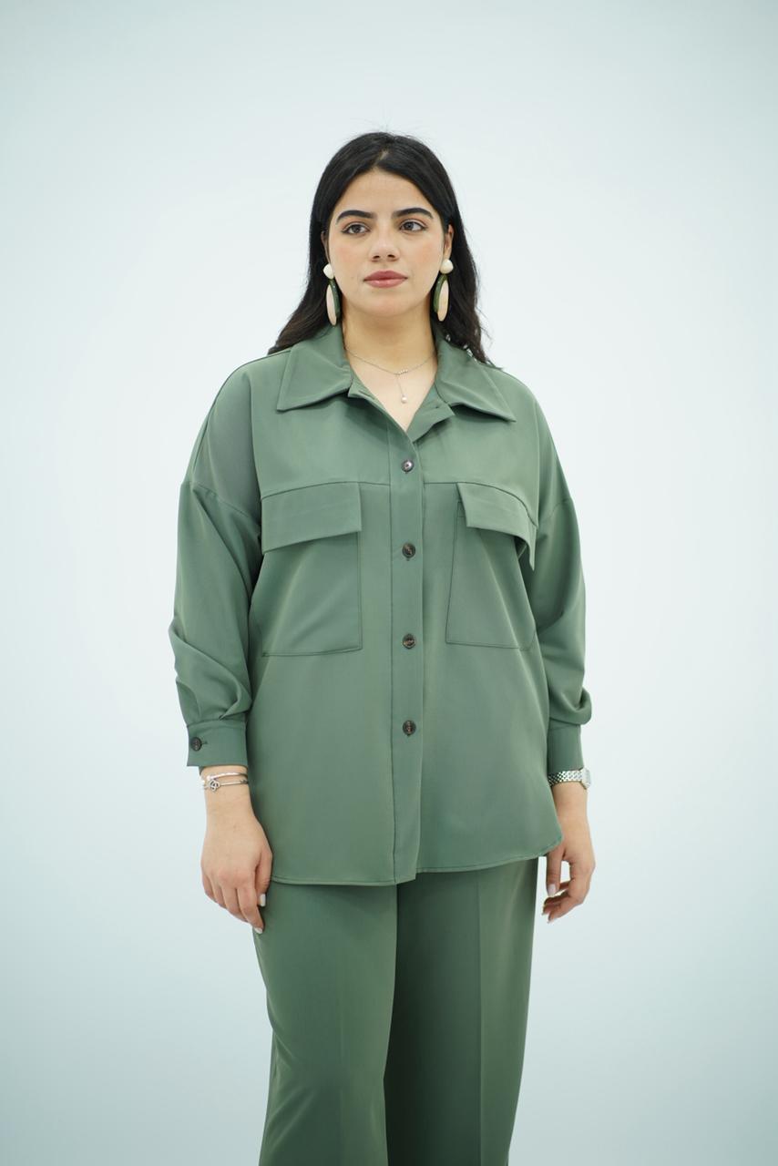 Ensemble Fluide - Vert Militaire