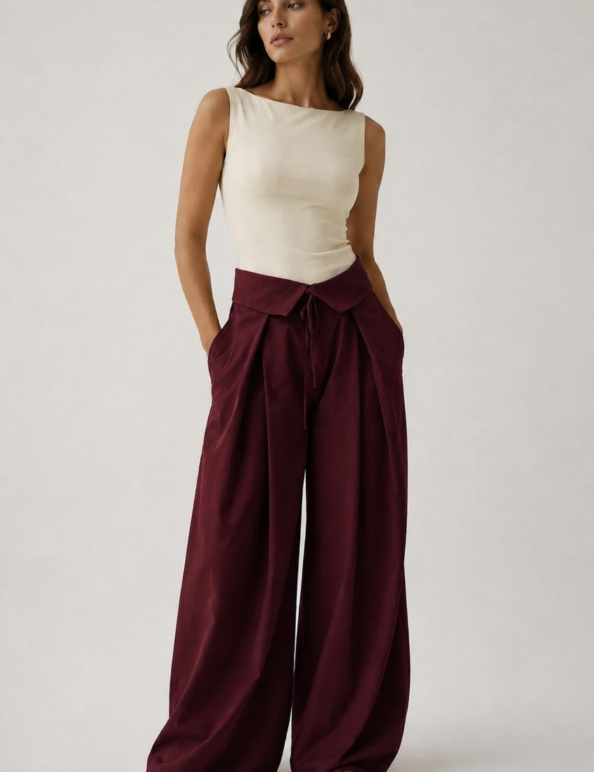 Pantalons Wide Leg Élégance