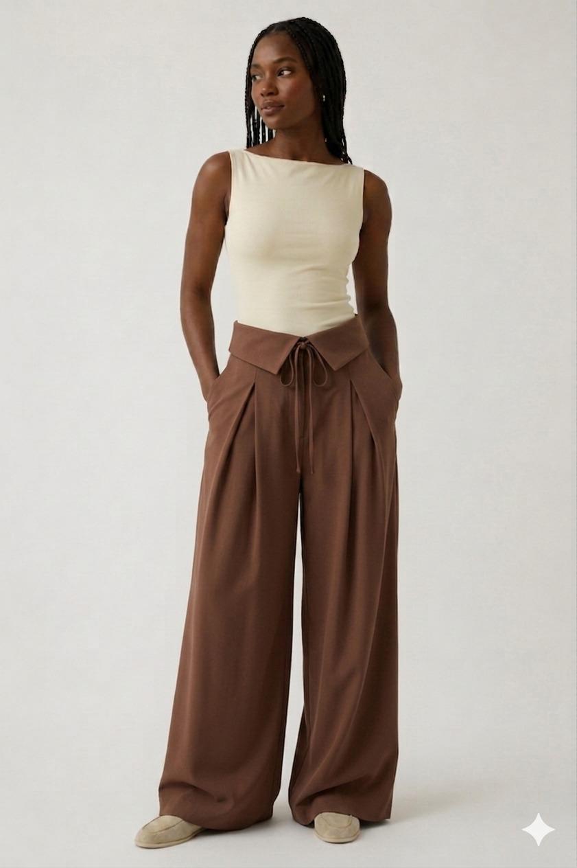 Pantalons Wide Leg Élégance