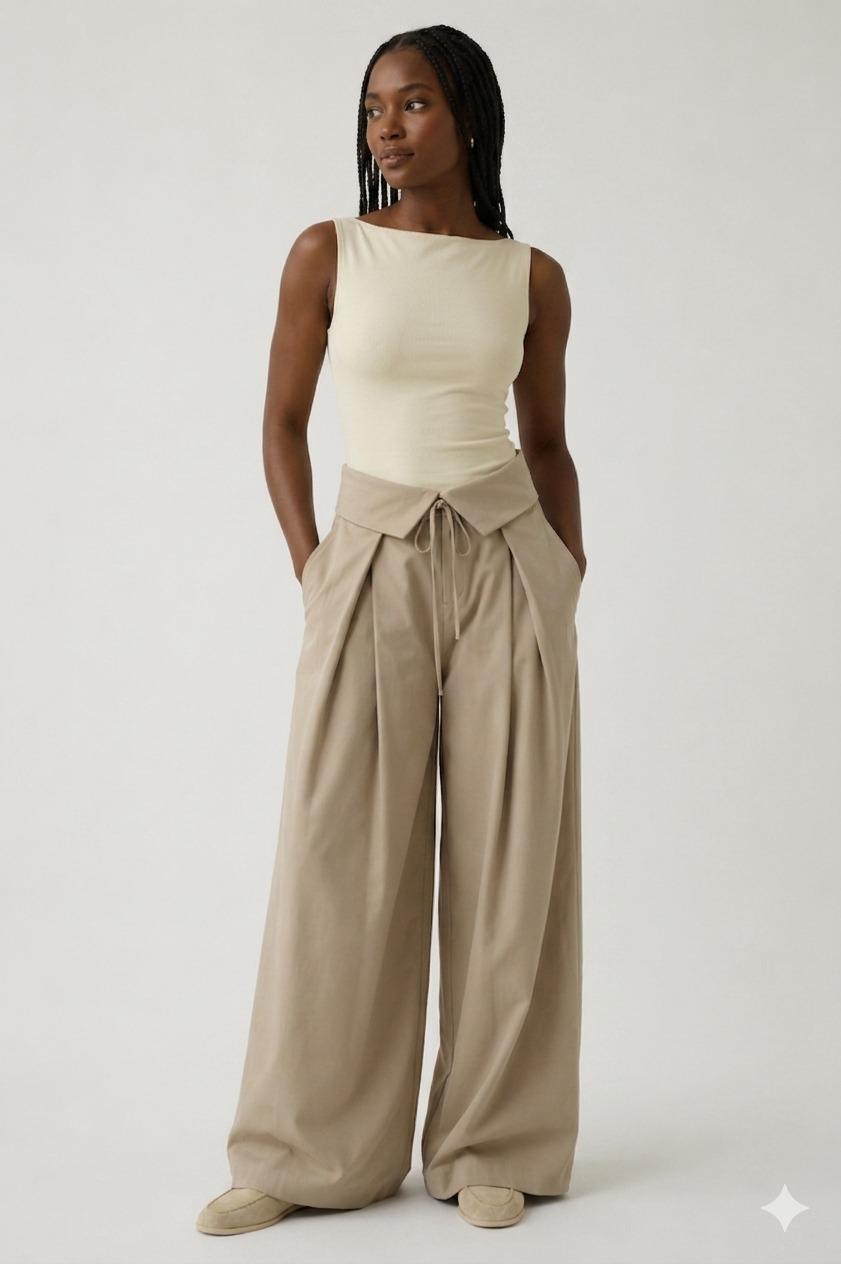 Pantalons Wide Leg Élégance