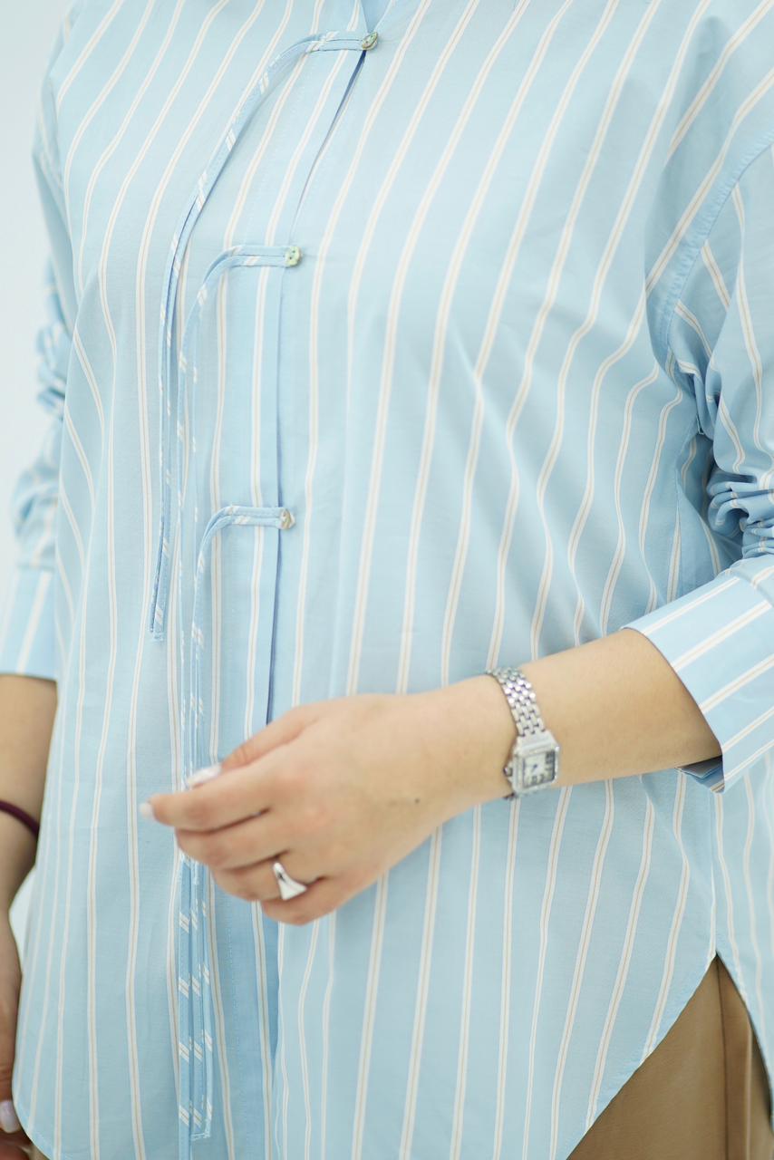 Chemise Rayée Bleu ciel