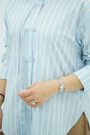 Chemise Rayée Bleu ciel