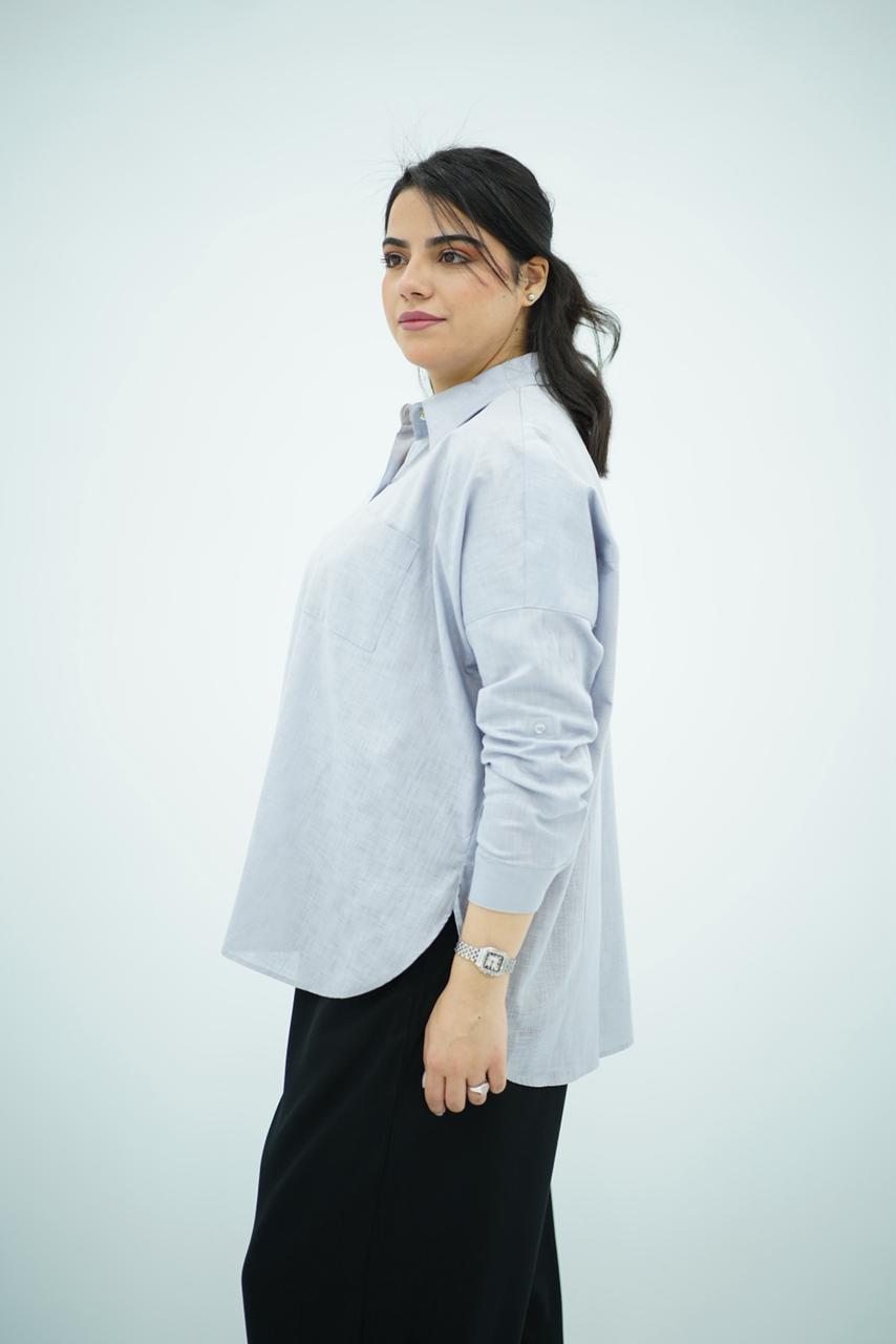 Chemise Grise En Lin