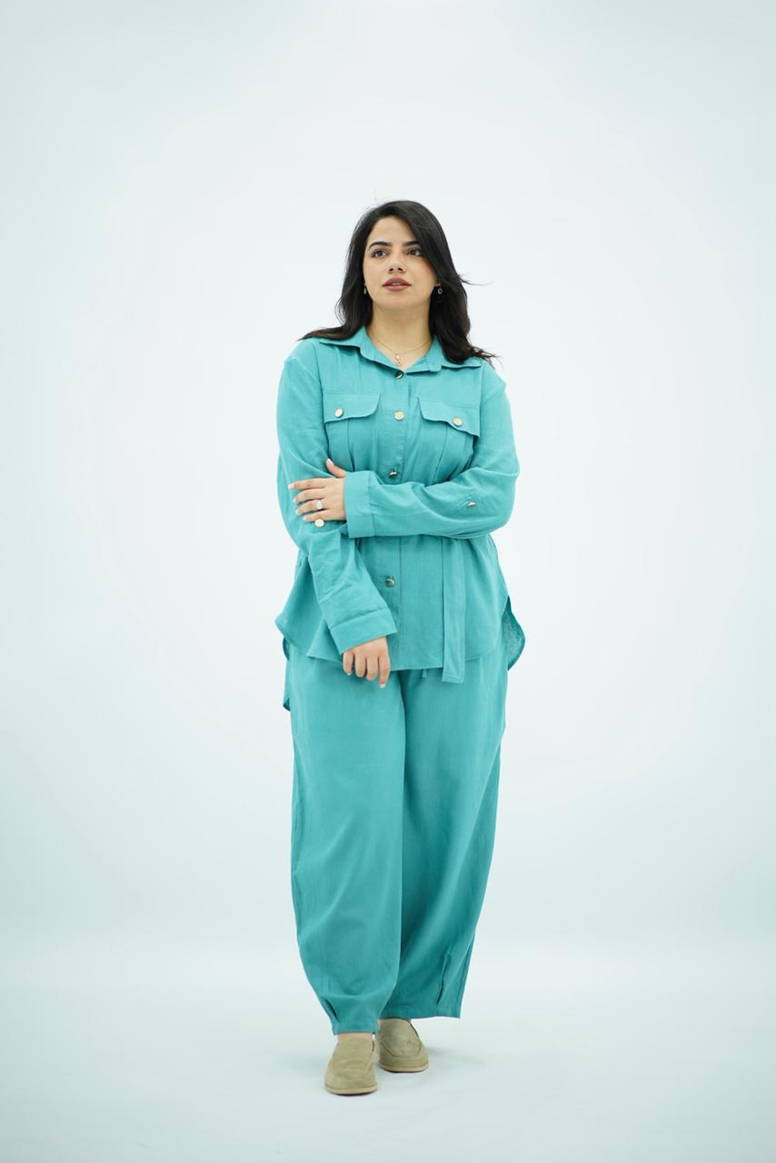 Ensemble Bleu turqoise e en Lin