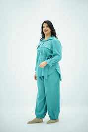 Ensemble Bleu turqoise e en Lin