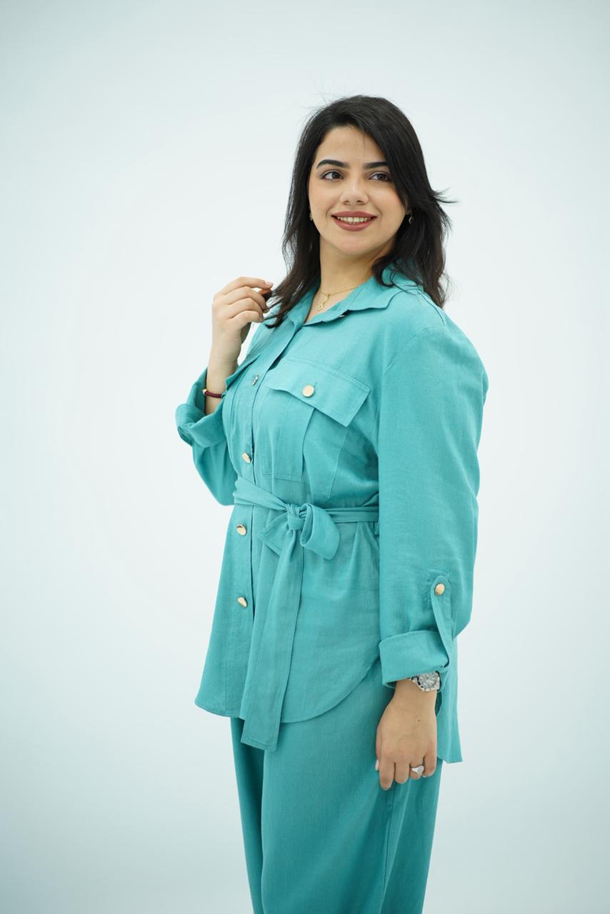 Ensemble Bleu turqoise e en Lin