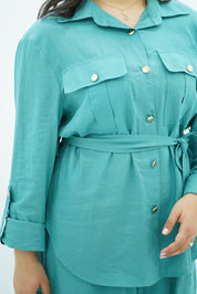 Ensemble Bleu turqoise e en Lin