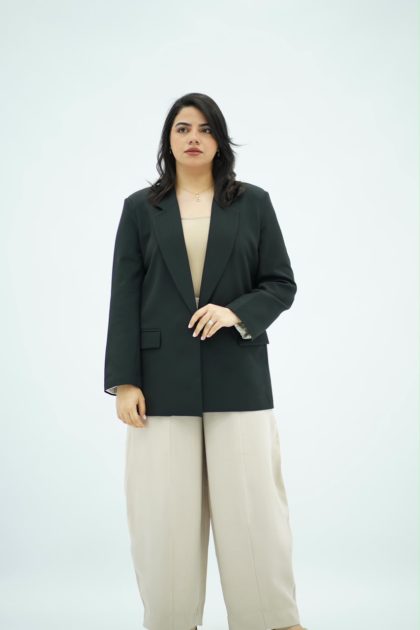 Blazer Oversize Noir Intense