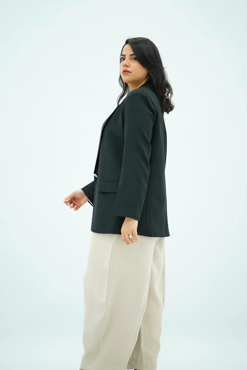 Blazer Oversize Noir Intense