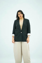 Blazer Oversize Noir Intense