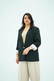Blazer Oversize Noir Intense