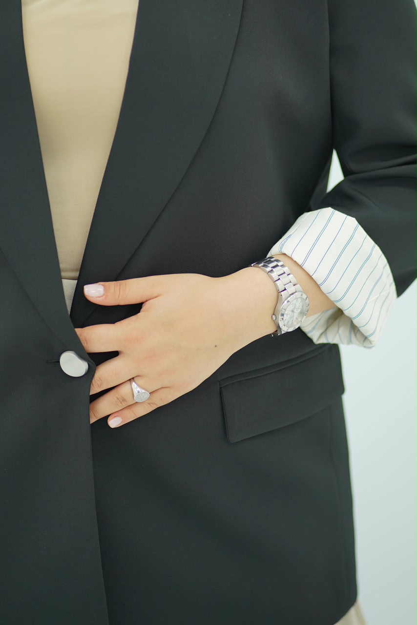 Blazer Oversize Noir Intense