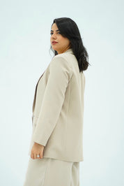 Blazer Oversize Beige Nude
