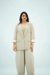 Blazer Oversize Beige Nude